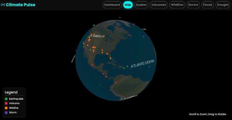 Climate Pulse Project Screenshot